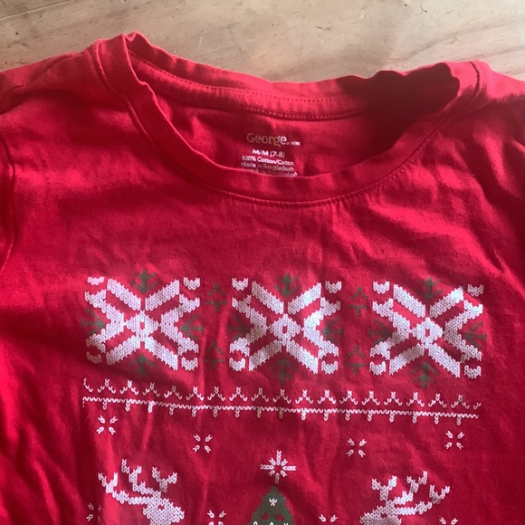 Youth Christmas Long Sleeve Tee, size m - Picture 2 of 3